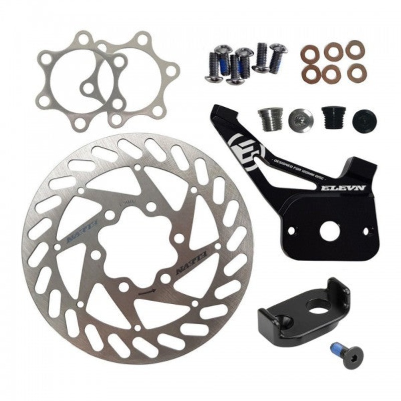 Elevn Post Mount Adapter Kit 120mm – 10mm Axle Black