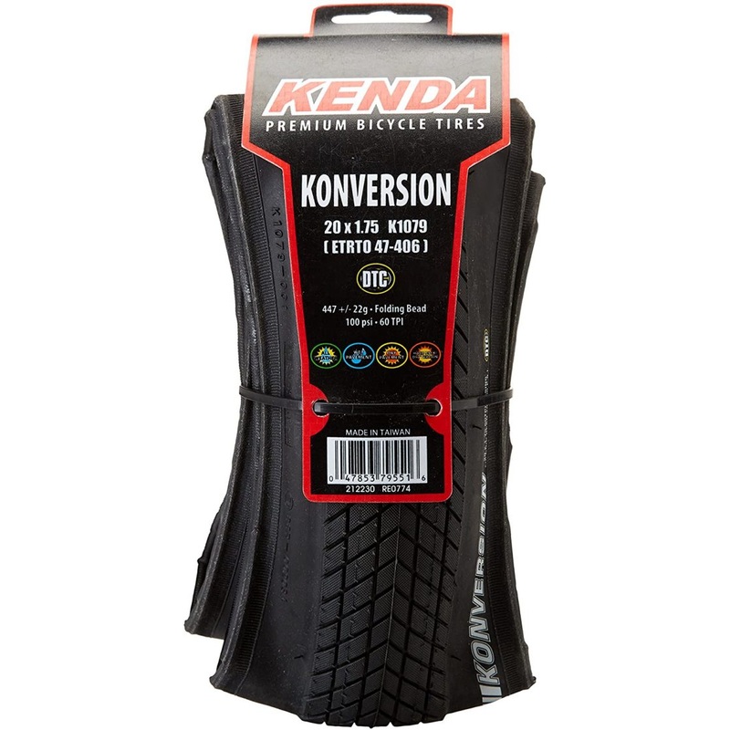 kenda Konversion DTC tire 20×1.75 folding DTC black