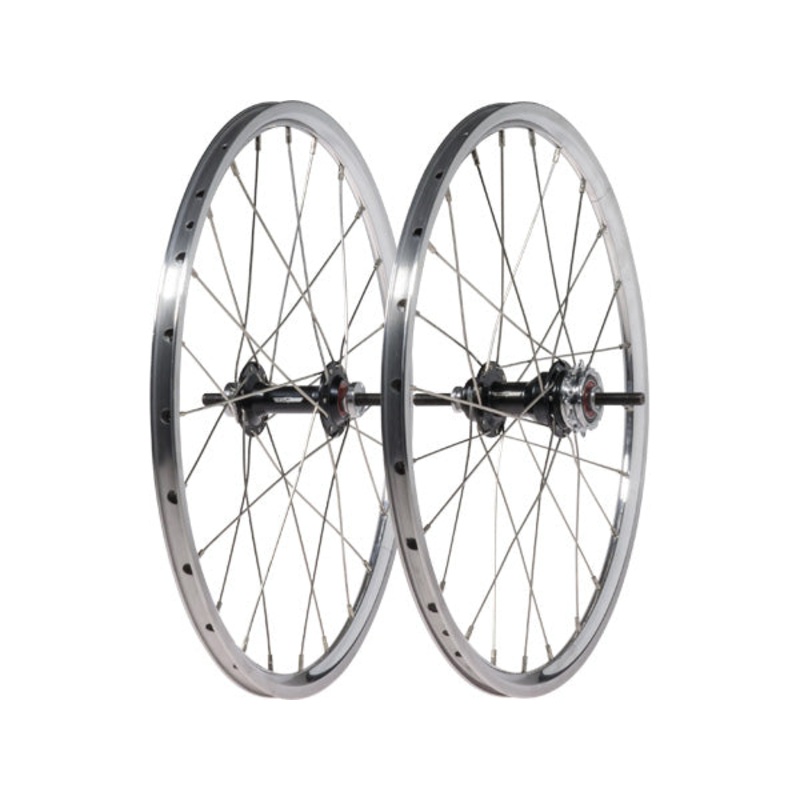 Black Ops Cassette w/Sun M14A Rims Expert Plus BMX Race Wheelset-24H-20×1.50″-Polished