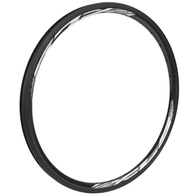 Excess XLS Carbon Rim 451x21mm 28h With Brake Surface Black / White