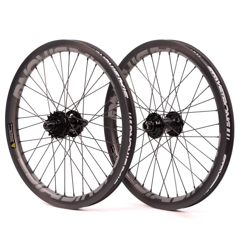 Stay Strong Carbon Reactiv 2 20″ Expert Disc Race Wheelset – Carbon/ 1-3/8″ Yellow