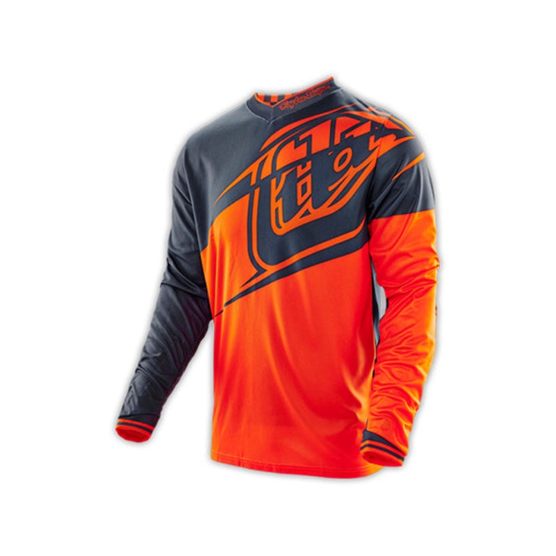 Troy Lee 2016 GP BMX Race Jersey-Flexion Orange/Gray Youth X-Small