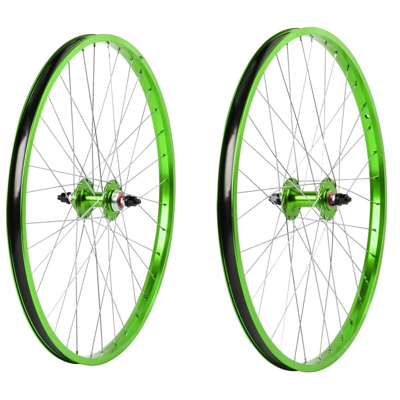 26″ Haro Legends  BMX Wheelset – Sealed – Double Wall – Green