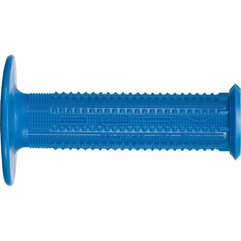 Oury Pyramid BMX grips – Flanged – Blue – USA Made
