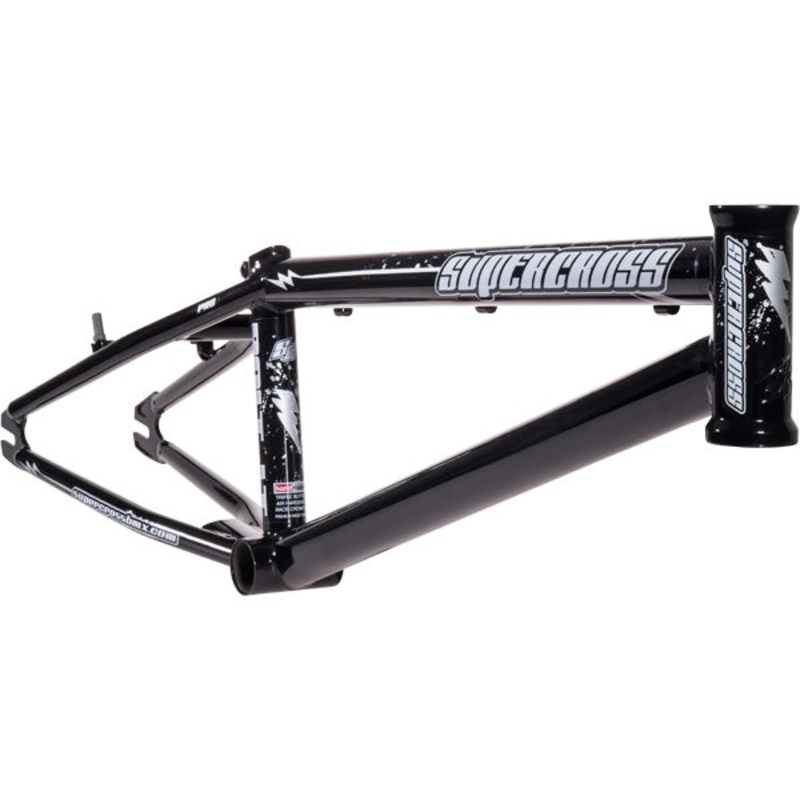 Supercross 2012 Bolt LT Chromoly BMX Race Frame-Gloss Black-Pro