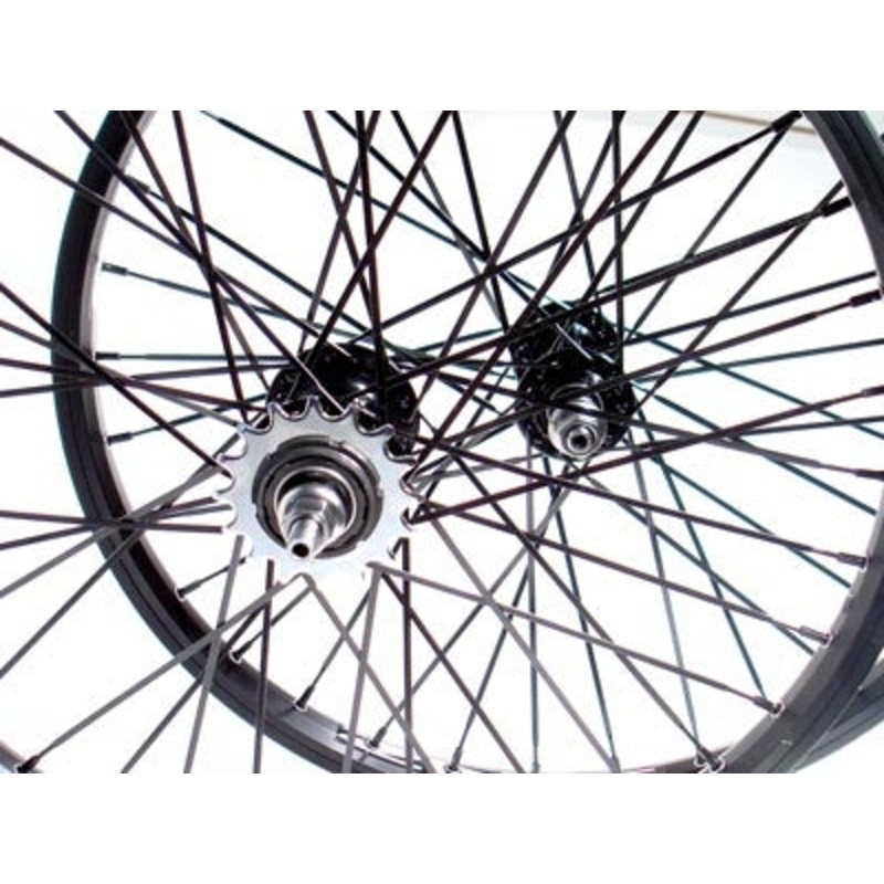 Sinz Expert Cruiser BMX Race Wheelset-24 x 1 3/8″ Black