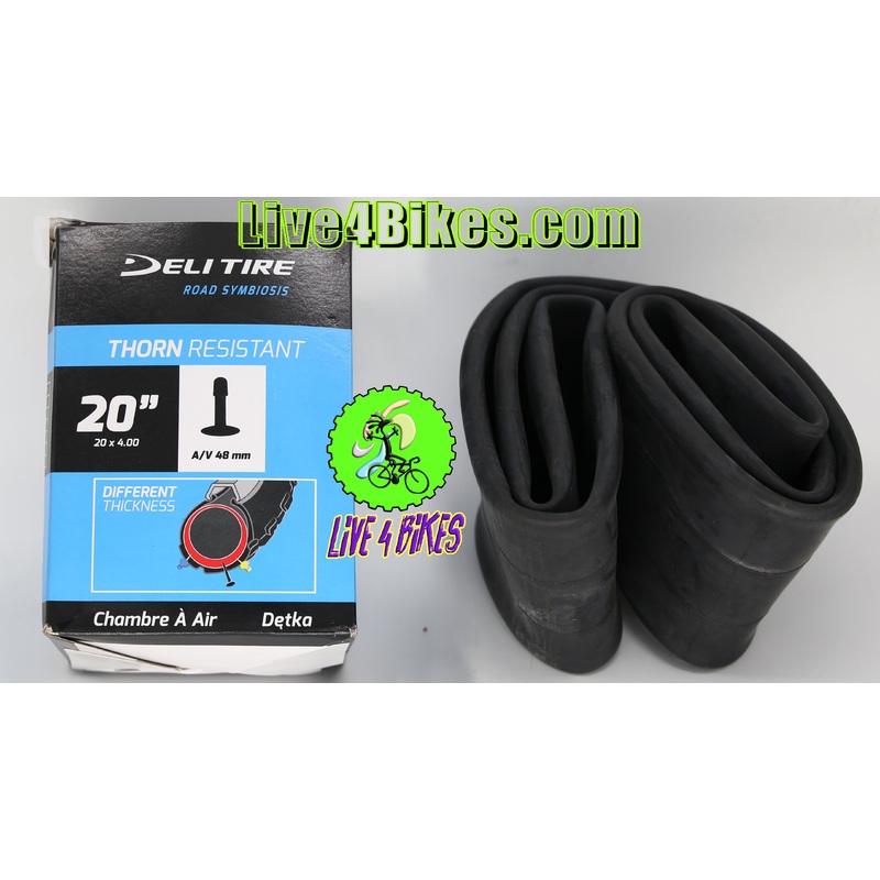 20 In Thorn Resistant Bicycle Tubes Heavy Duty Inner Tube Ebike 20×4.00