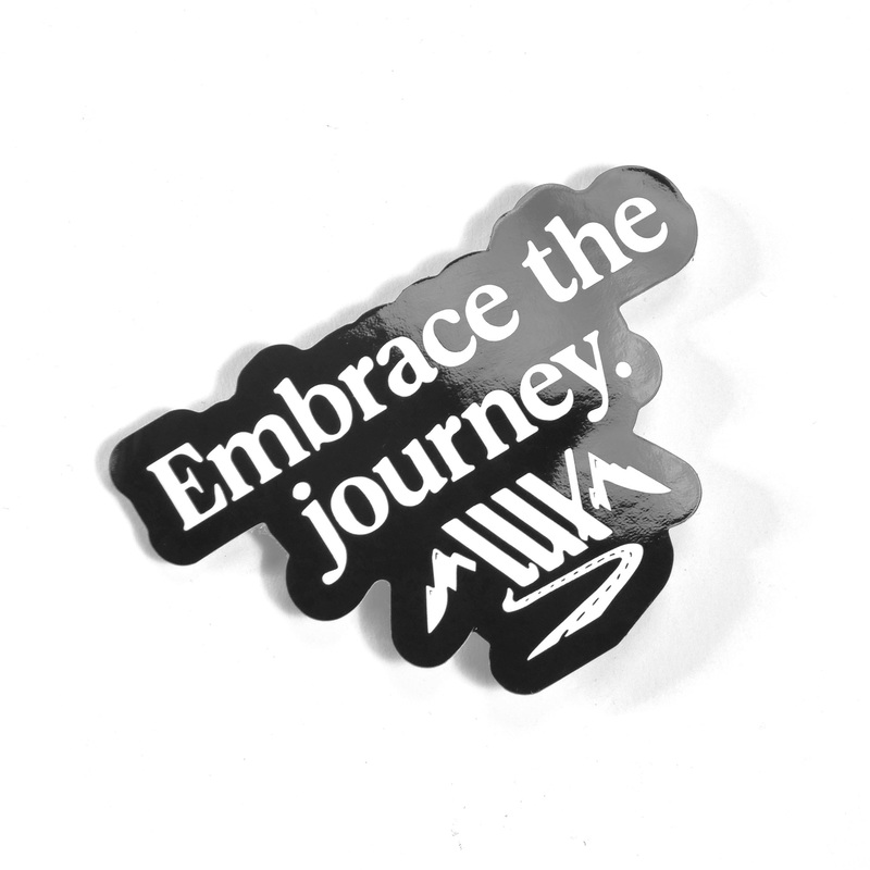 LUXBMX Journey Sticker – Black/White Black/White