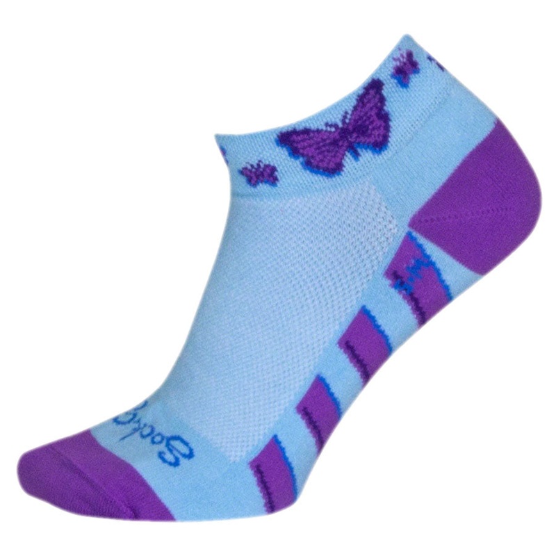 SockGuy Classic I Heart My Dog Socks – 1″ Purple Small/Medium