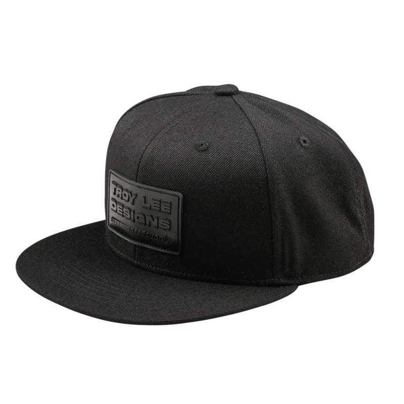 Troy Lee Designs Flat Bill Snapback Hat-OSFM-Factory Black