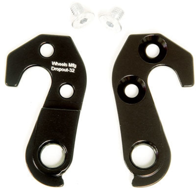 Wmfg Derailleur Hanger #32 Replacement Derailleur Hangers Wheels Mfg. Derailleur NA Black