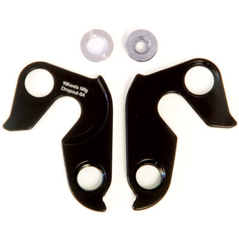 Wmfg Derailleur Hanger #64 Replacement Derailleur Hangers Wheels Mfg. Derailleur NA Black