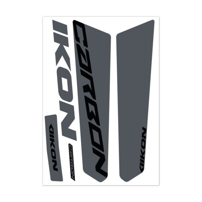 Ikon Stickers  Pro 20″ 20mm Tapered Forks Grey