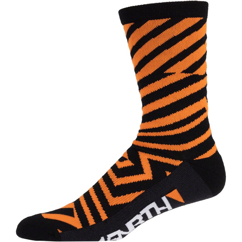 45NRTH Dazzle Midweight Wool Sock – Orange, Large