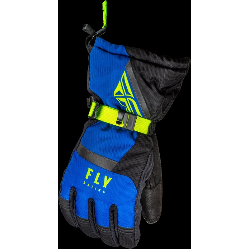 FLY RACING Cascade Gloves Black/Blue/Hi-Vis Sm