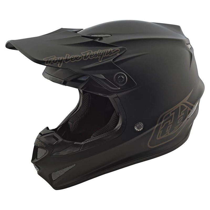 Troy Lee Designs GP Mono BMX Race Helmet-Youth-Black Youth Medium