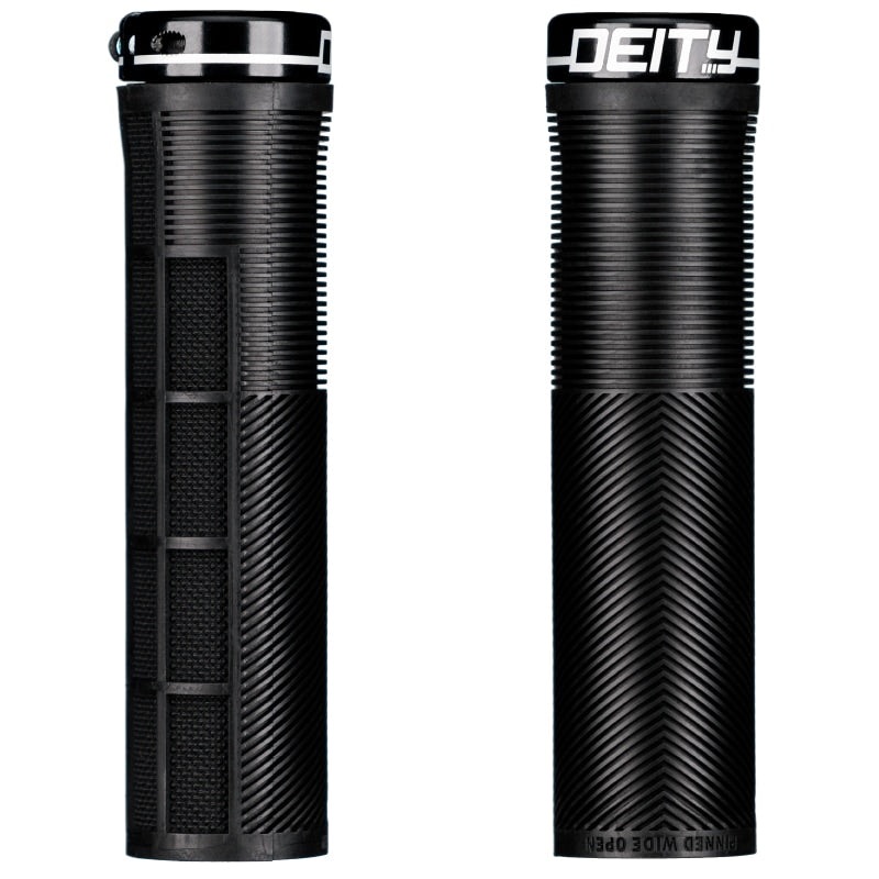 Deity Components Knuckleduster MTB Grips – Black / Lock-on