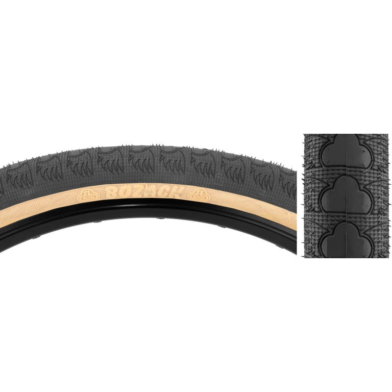 S.E Bikes Bozack 24″ Tire Black w/ Tan Wall – 24″ x 2.4″