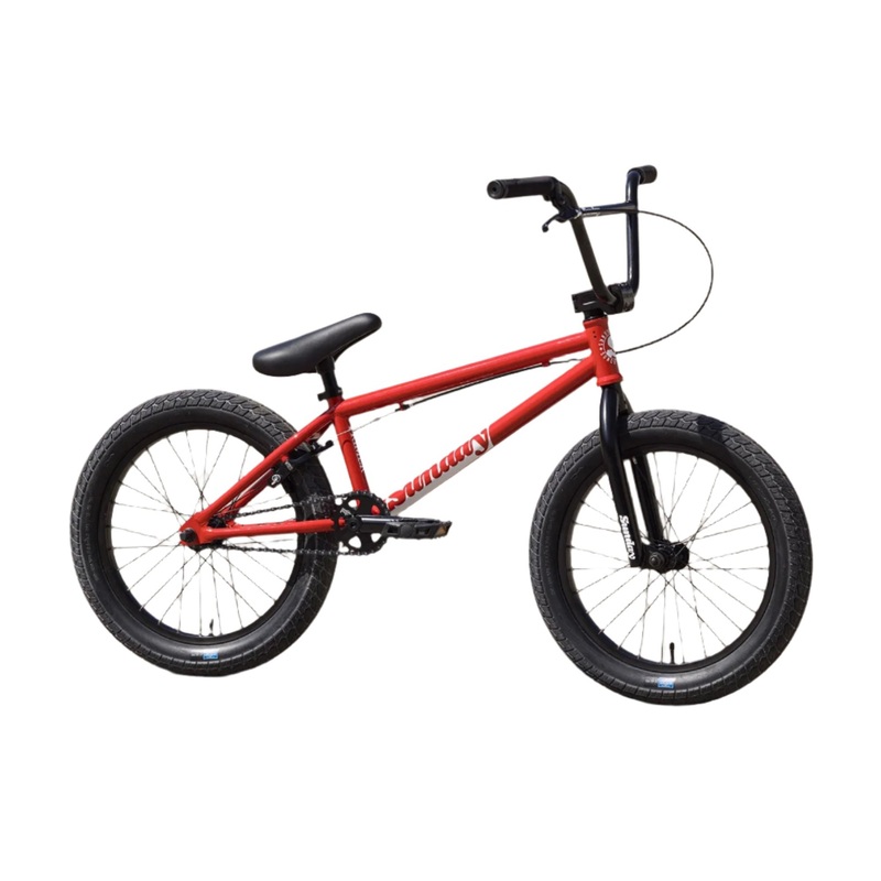 Sunday Primer 18″ BMX Bike-Gloss Fire Engine Red