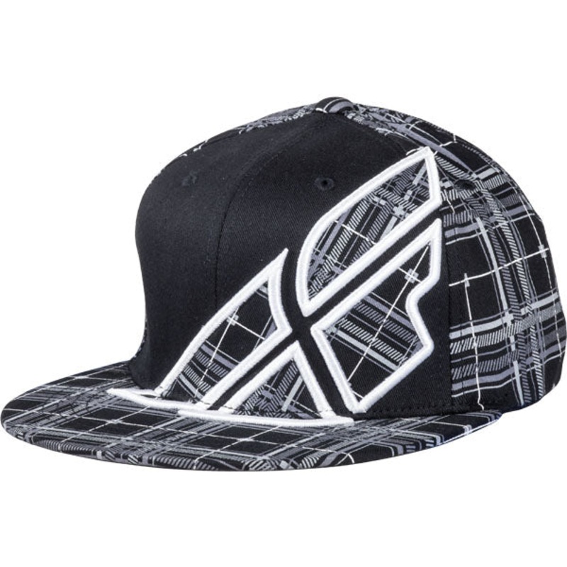 Fly Racing Plaid Hat-Black-Small/Medium