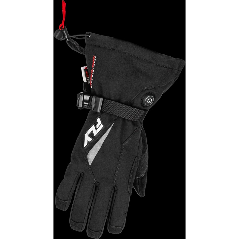 FLY RACING Title Heated Gauntlet Gloves Black 4x