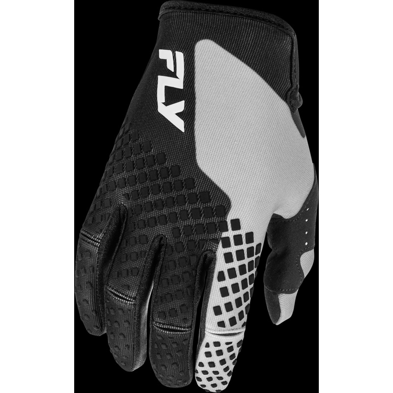 FLY RACING Youth Kinetic Gloves Black/Grey Ys