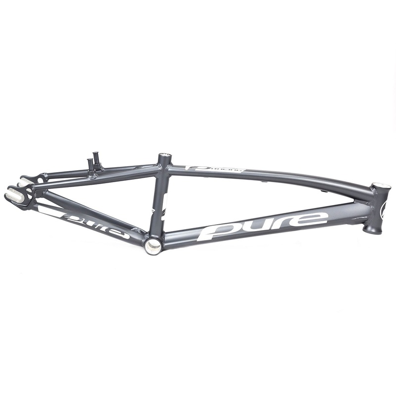 Pure V6 Alloy BMX Race Frame-Gun Metal Grey Expert