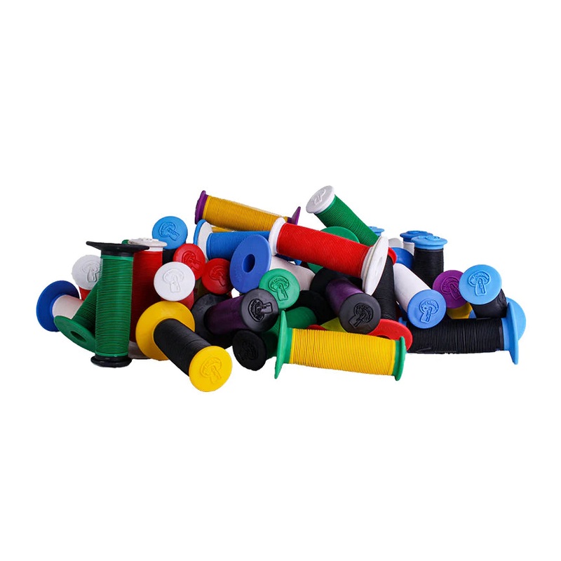 ODI Mushroom grips Red Flange / Black grip – pair