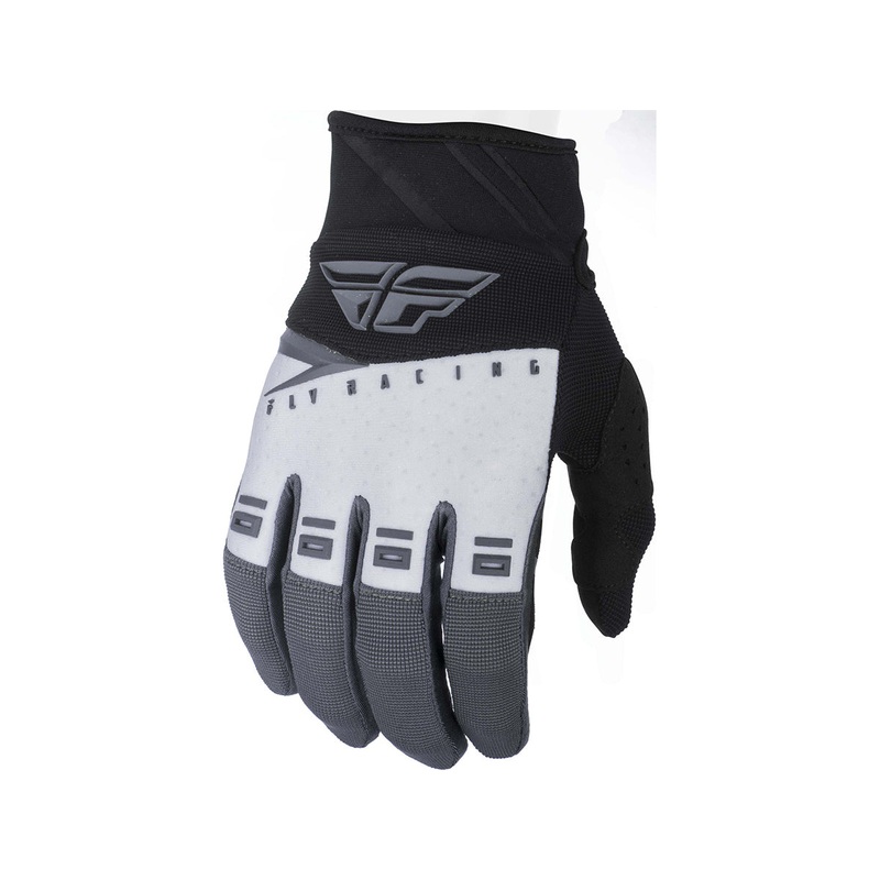 FLY RACING 2019 F-16 GLOVES-Black/White/Grey Youth X-Small (3)