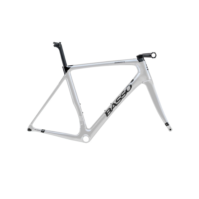 Basso Diamante Rim Brake Frameset Opal White 45cm