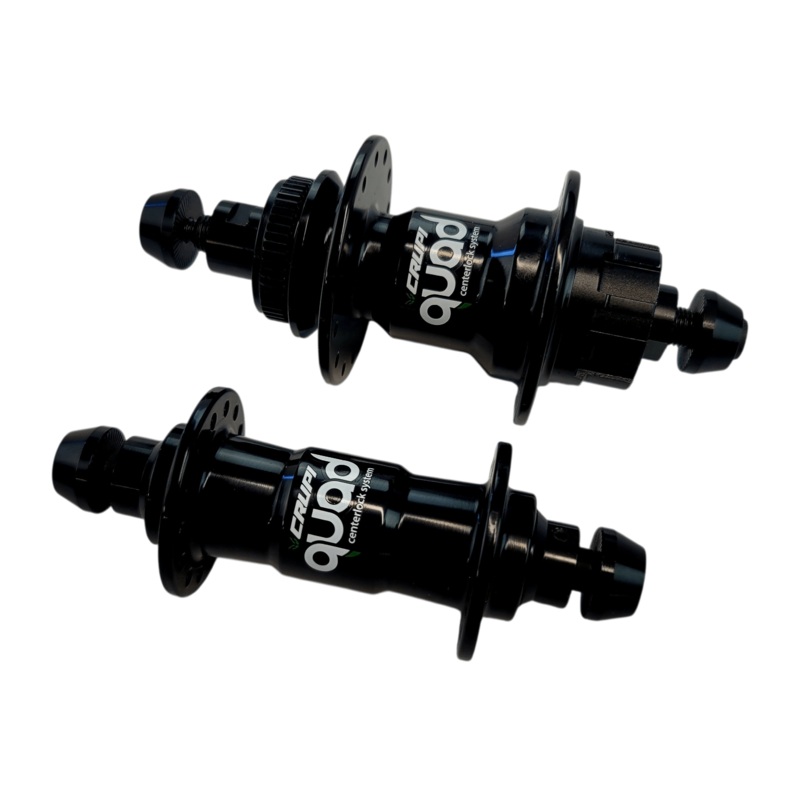 Crupi Quad 28h & 36h Centerlock Hubsets 28H Mini/Expert CenterLock Black