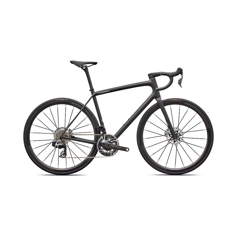 2026 Specialized Aethos S-Works Axs Bike Satin Carbon / Gloss Dolomite Metallic 61