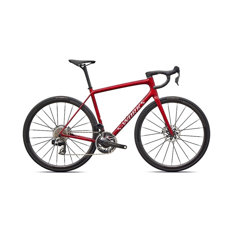 2026 Specialized Aethos S-Works Axs Bike Sandstone Metallic Base / Red Tint 54