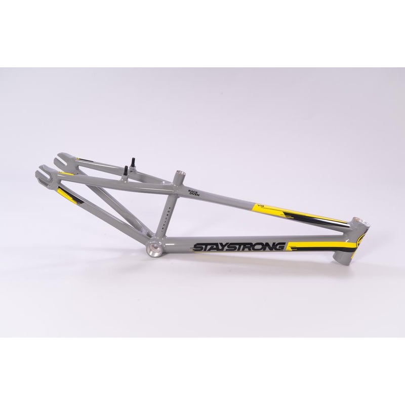Stay Strong For Life V3 BMX Race Frame-Grey Mini