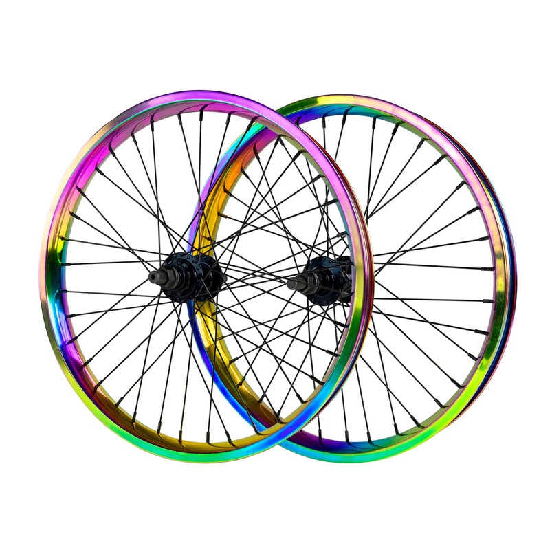 Elite Bmx 20″ 9t Cassette Wheelset (Various Colors) Black