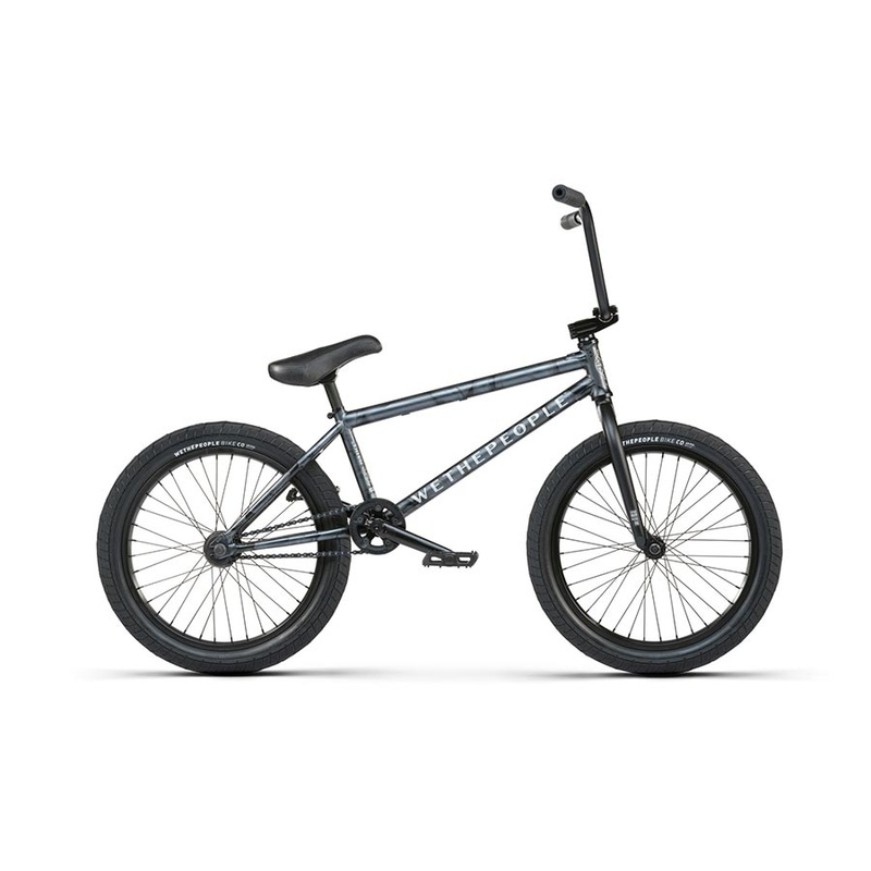 We The People Justice BMX Bicycles 20.75″ Toptube Black/Raw Fade
