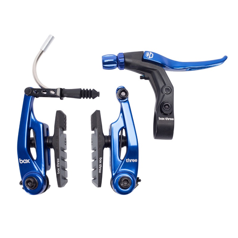 Box Three Mini V-Brake BMX Kit – Short Reach (85mm) – Blue