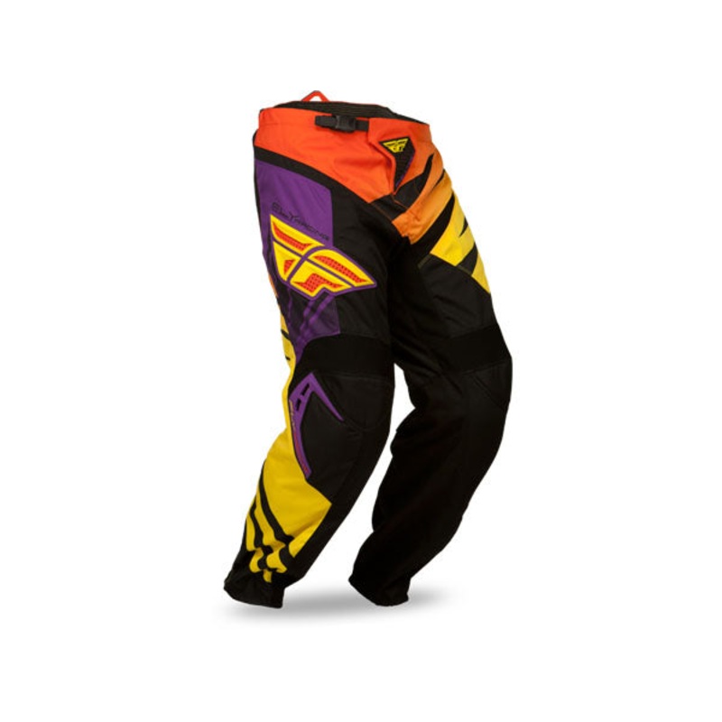 Fly Racing 2015 F-16 Race Pants-Ltd Ed Purple/Yellow/Black Youth 18
