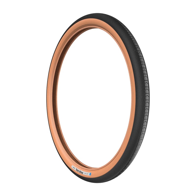 29×2.35″ Box Three BMX Tire – Black w/ Tan Skinwall