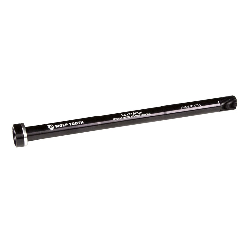 Wolf Tooth Components Rear Replacement Thru-Axle 1.0x173mm – Black