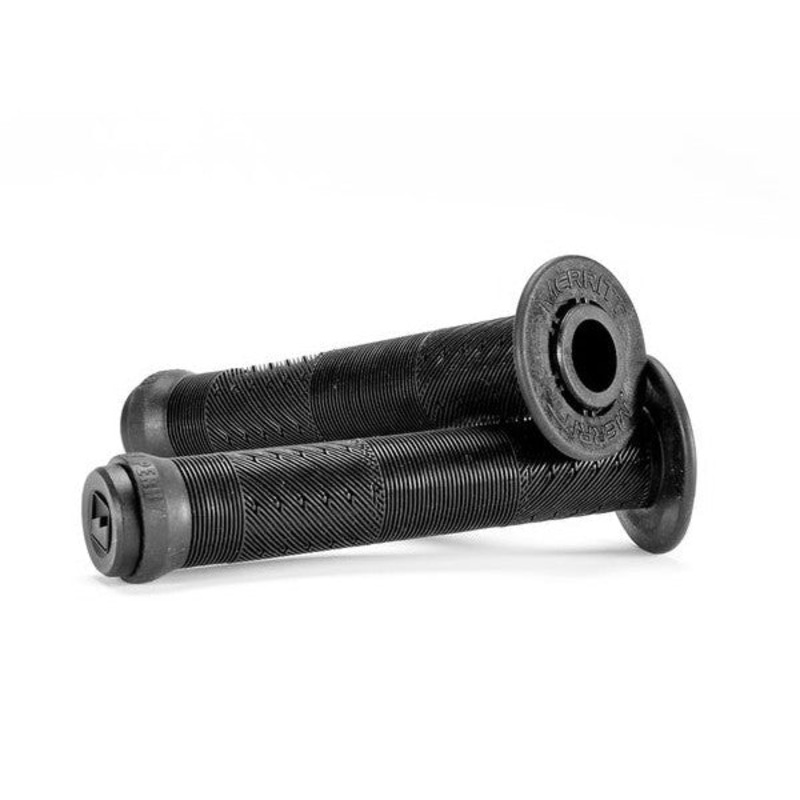 Merritt BMX Billy Perry Grips w/ Bar Ends – Flanged – Black