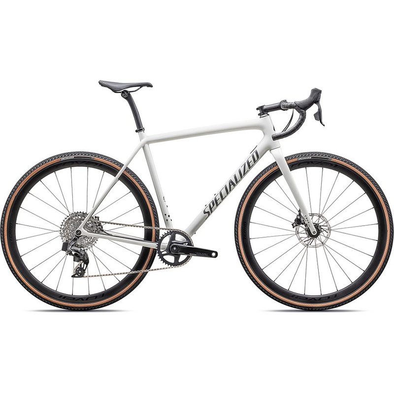 Specialized 2025 crux expert GLOSS DUNE WHITE/SMOKE LIQUID METAL 49