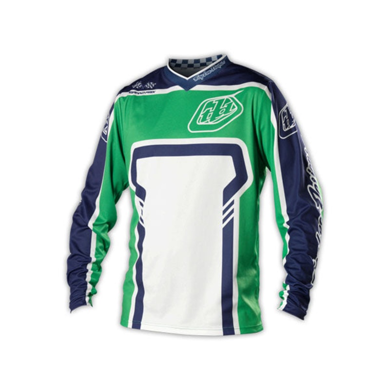 Troy Lee 2014 GP BMX Race Jersey-Factory Green Adult Small