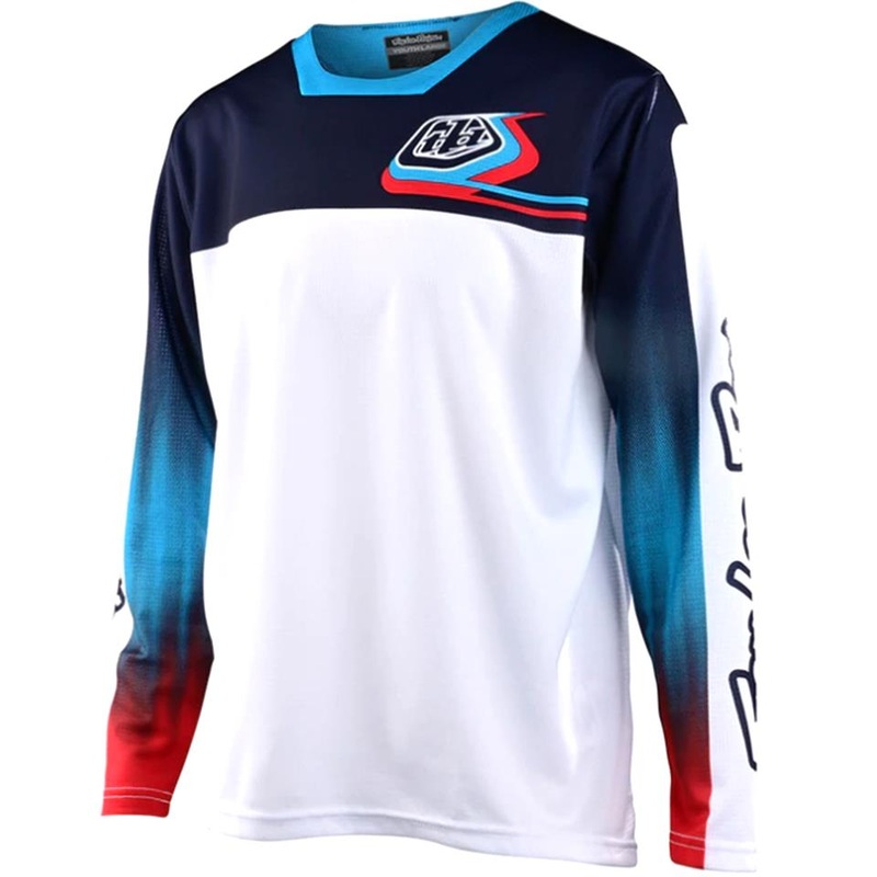 Troy Lee Sprint Youth Race Jersey – Jet Fuel/White Youth Small
