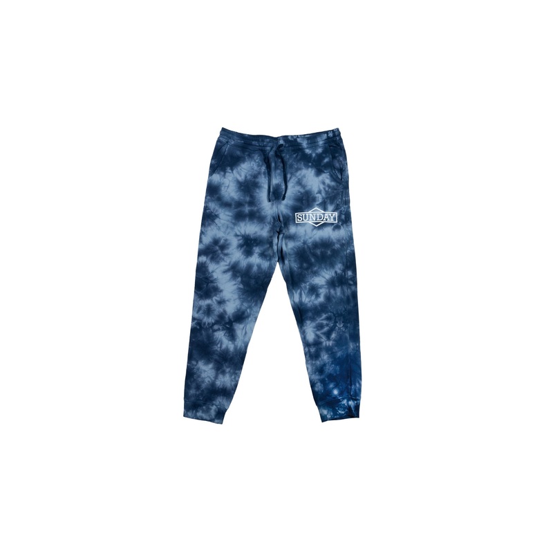 Sunday Cornerstone Sweat Pants (Tie-Dye Navy) Small