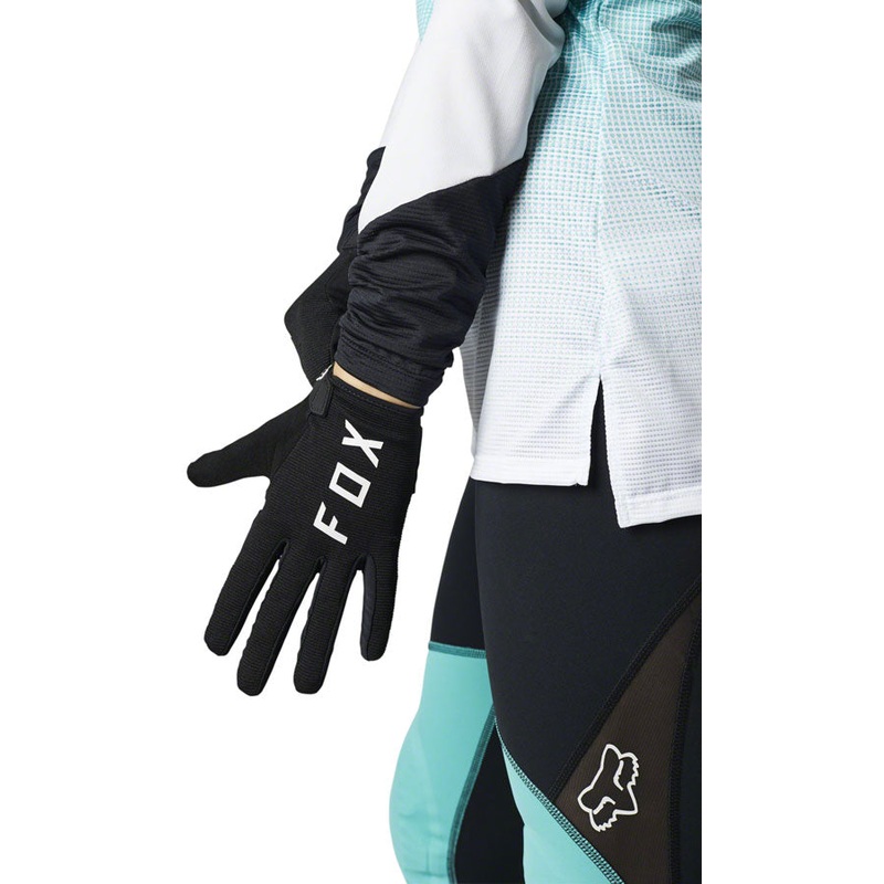 Fox Racing Ranger Gel Glove – Black Womens Full Finger Small