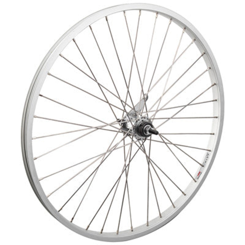 Rr Whl,26X1.75,Sil,Aly,36H 3/8”,Sw,Sil,110Mm,Cb,1S 26” Alloy Cruiser/Comfort Wheels  Wheels  26” 26” N/A