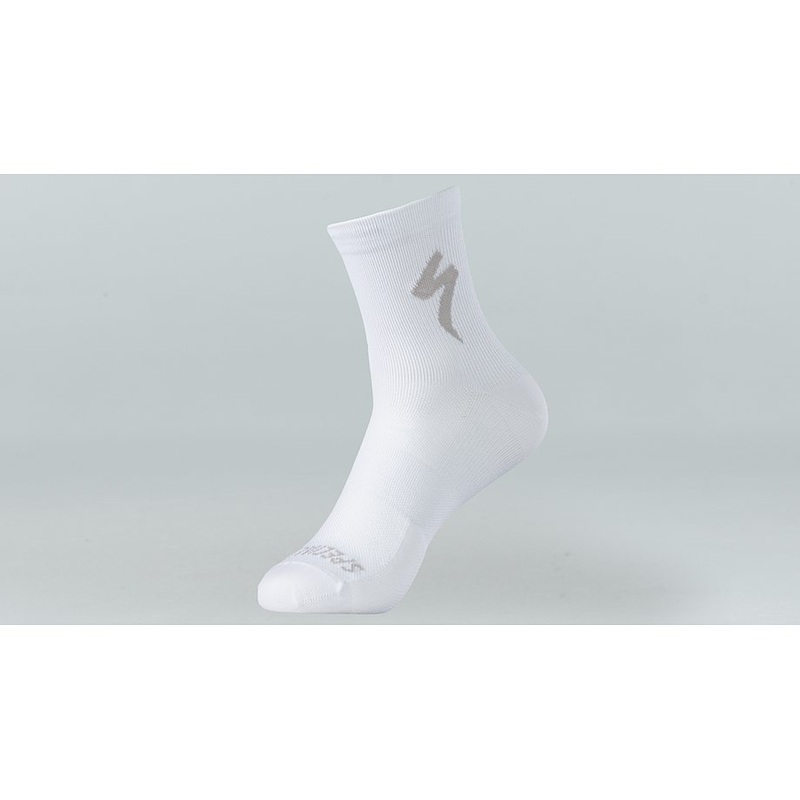Specialized soft air mid logo sock white l