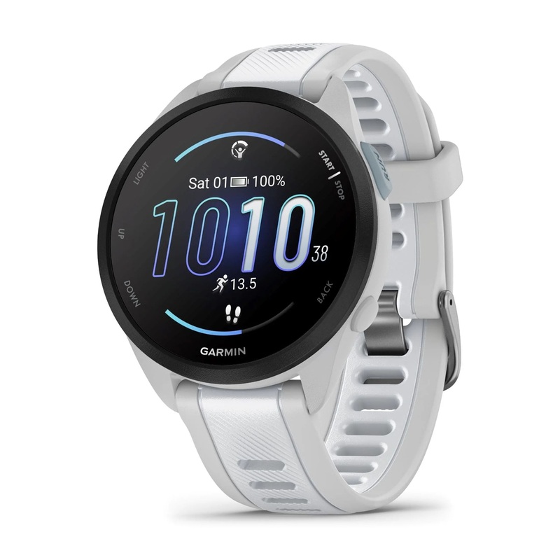 Garmin Forerunner 165 Running Watch – Mist Gray/Whitestone