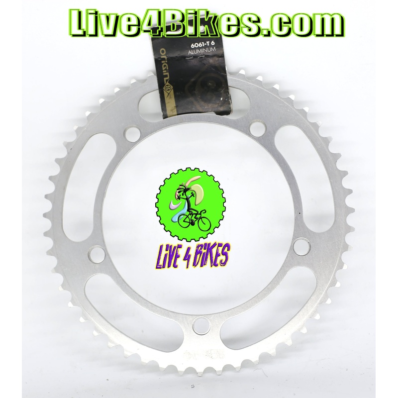 Origin8  Chainring, 144mm Aluminum Sliver  SIngle Speed 1/2×1/8 – Live 4 Bikes 51 T